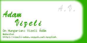 adam vizeli business card